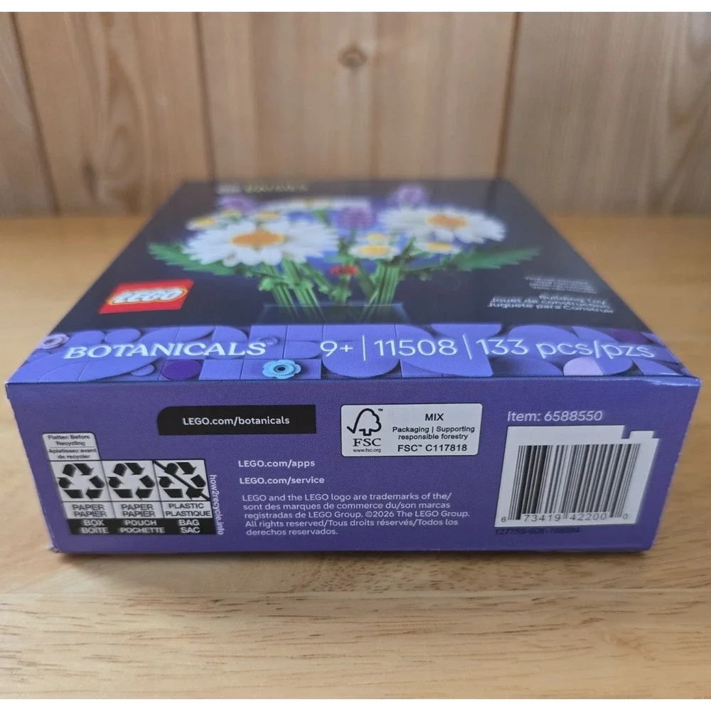 LEGO Botanicals Daisies 11508 133 Pieces Flower Bouquet NEW Sealed